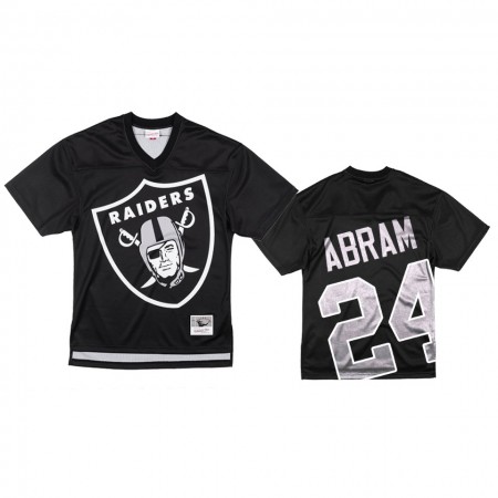 Maillot Homme Las Vegas Raiders Johnathan Abram 24 Noir Big Face